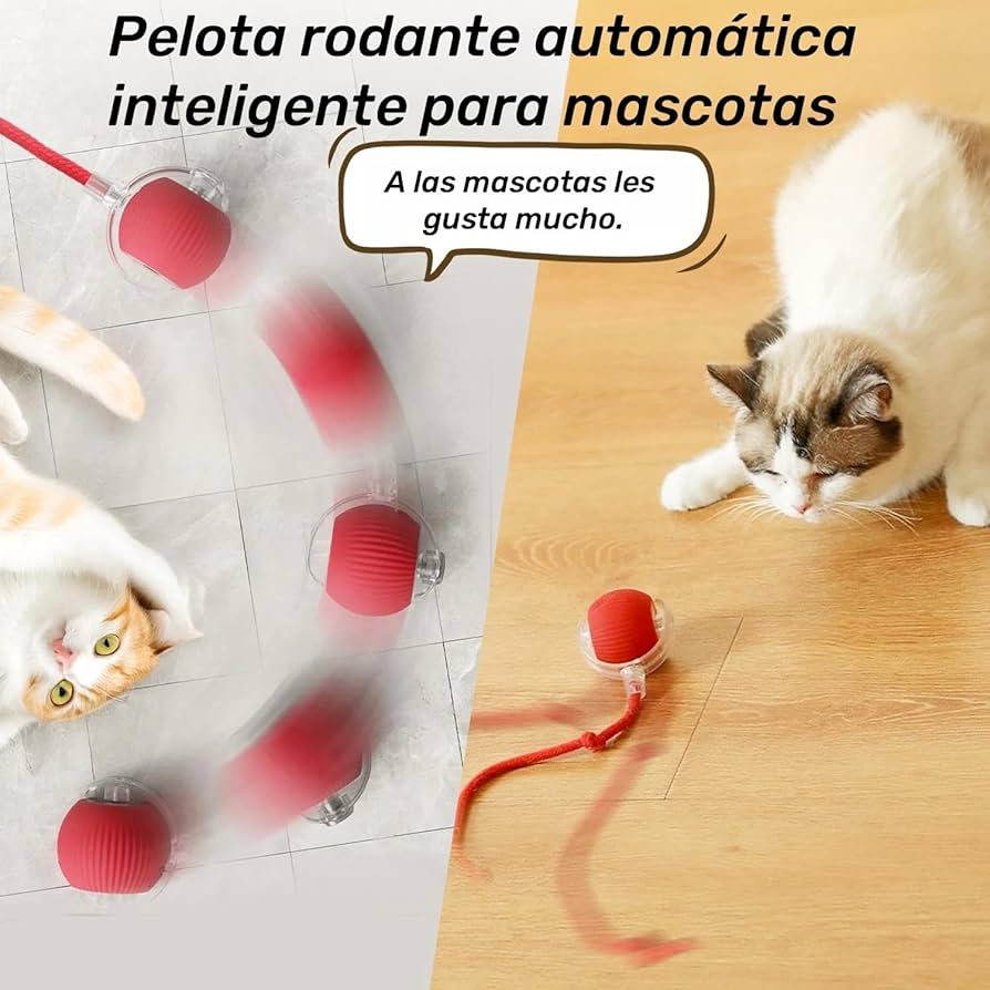 🐱💥 Pelota Interactiva Inteligente para Gatos – ¡Diversión sin fin para tu mascota!