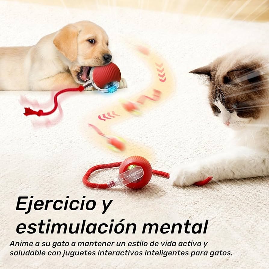 🐱💥 Pelota Interactiva Inteligente para Gatos – ¡Diversión sin fin para tu mascota!