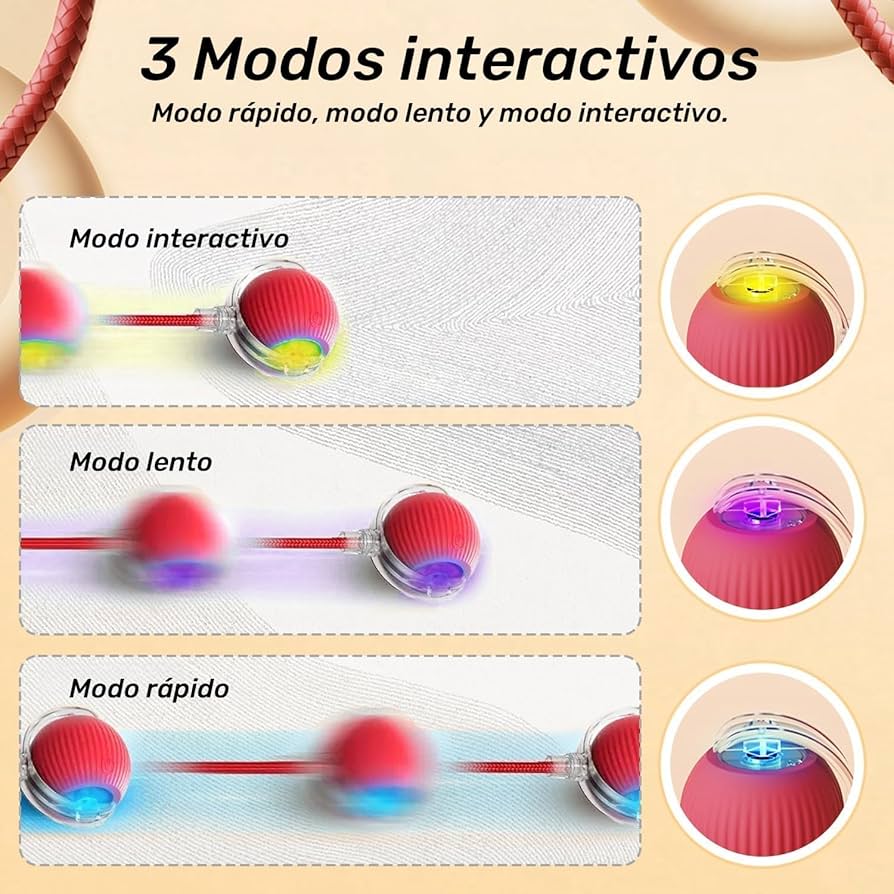 🐱💥 Pelota Interactiva Inteligente para Gatos – ¡Diversión sin fin para tu mascota!