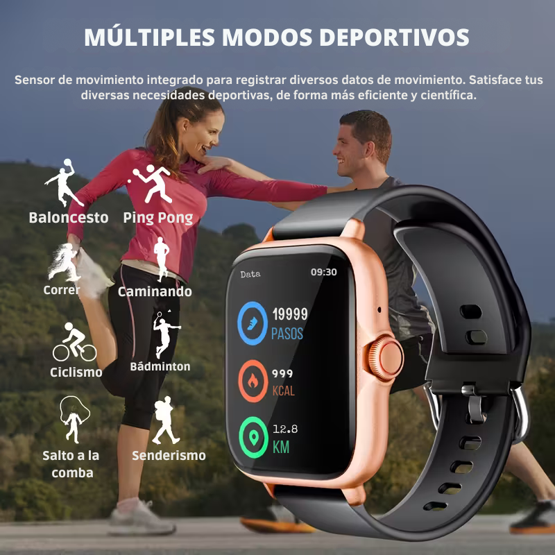 Smartwatch T500 – Tu salud, tu estilo, tu vida en tu muñeca