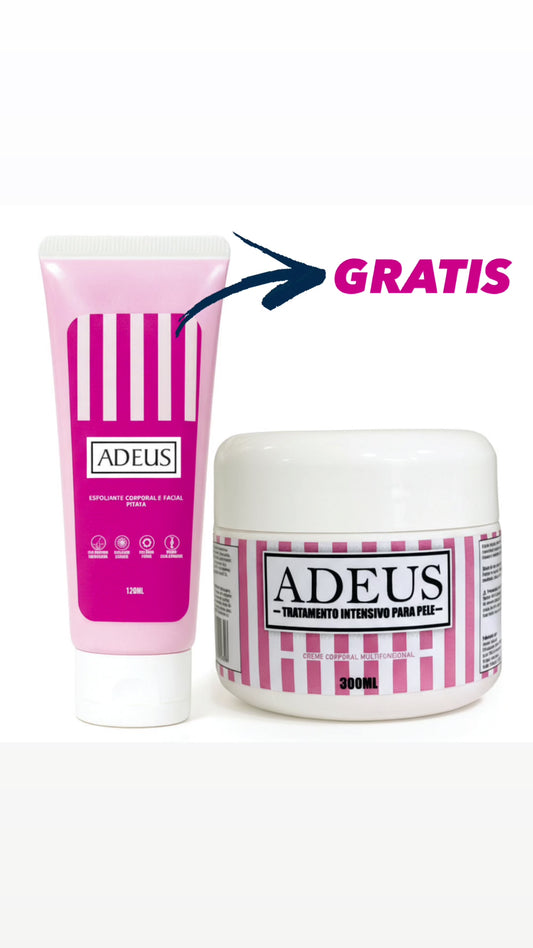 Adeus para Celulitis y Estrías 300ml + Exfoliante corporal ADEUS GRATIS